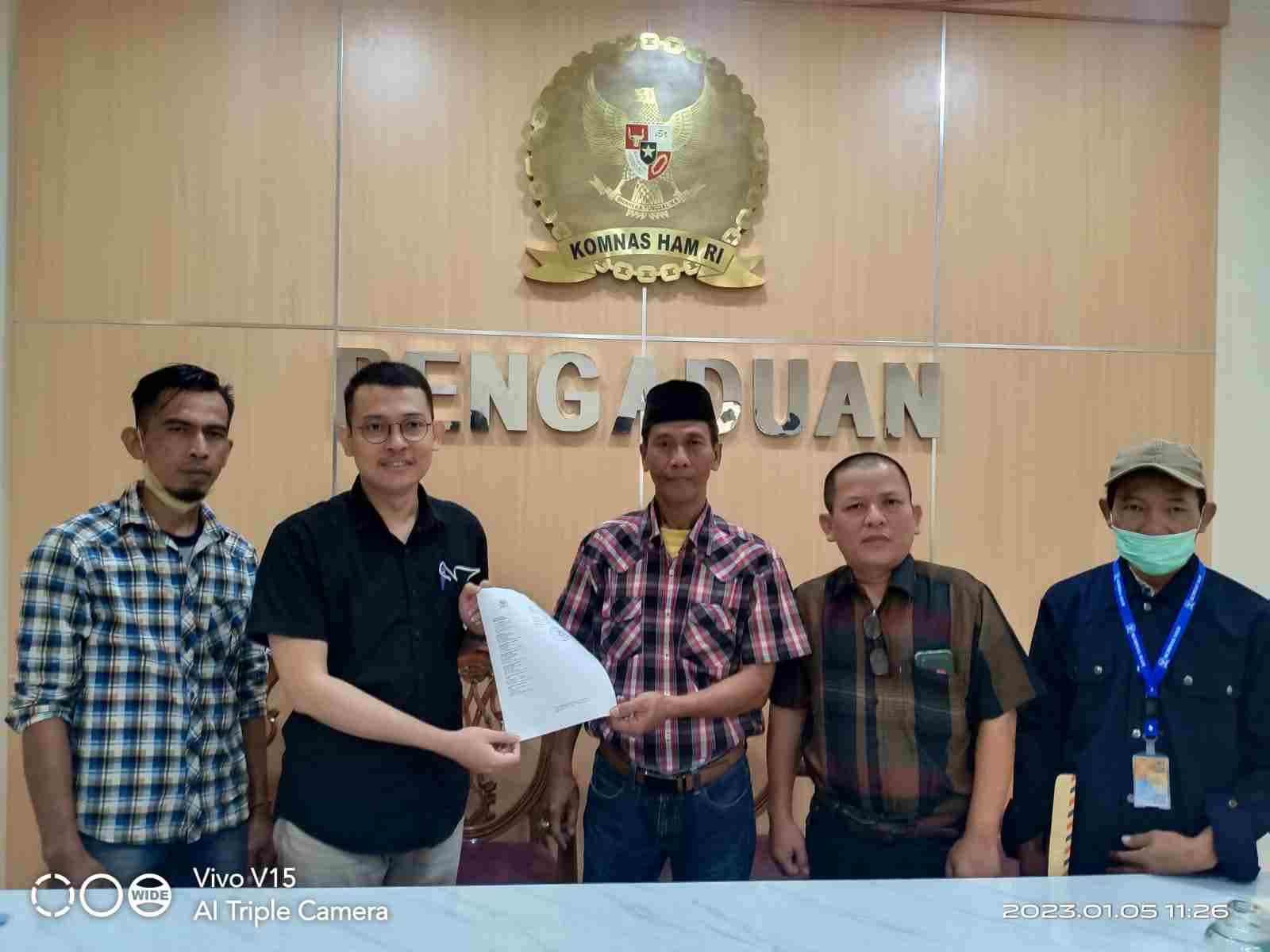 Laporan Diterima KOMNAS-HAM, Chandra Abbas : Ini Kriminalisasi dan Diduga Ada Mafia Laporan Diterima KOMNAS-HAM, Chandra Abbas : Ini Kriminalisasi dan Diduga Ada Mafia