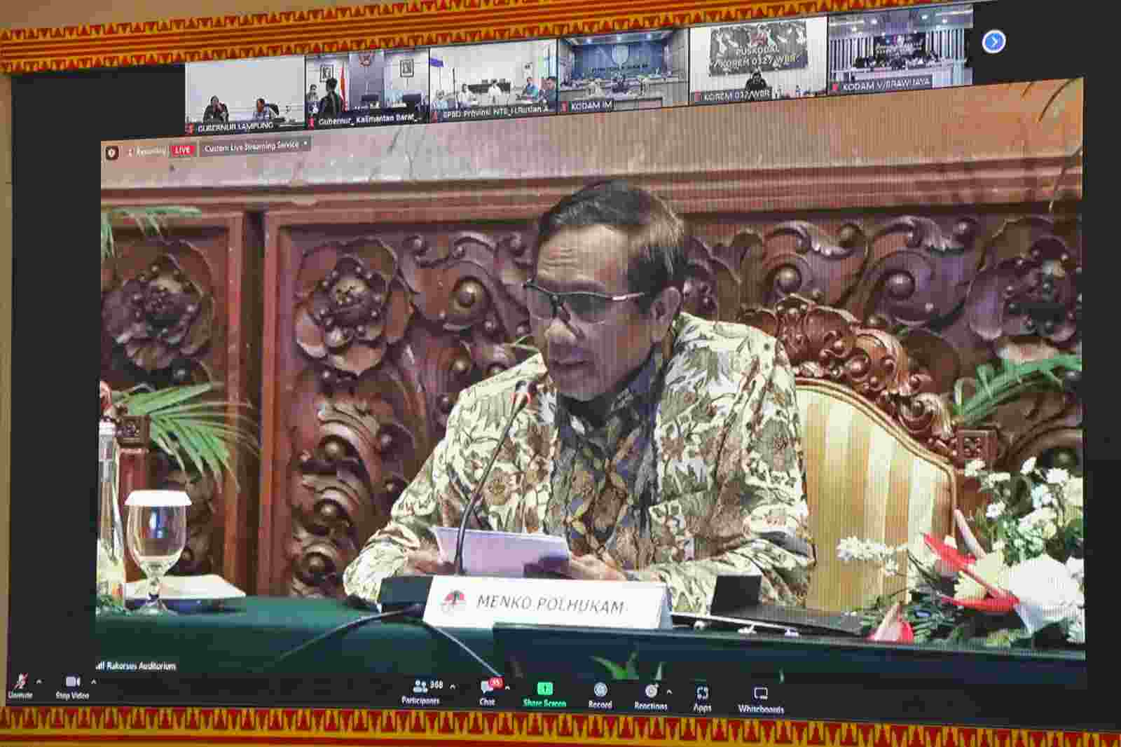 Gubernur Arinal Mengikuti Rakor Antisipasi dan Penanggulangan Kebakaran Hutan dan Lahan 2023 Gubernur Arinal Mengikuti Rakor Antisipasi dan Penanggulangan Kebakaran Hutan dan Lahan 2023