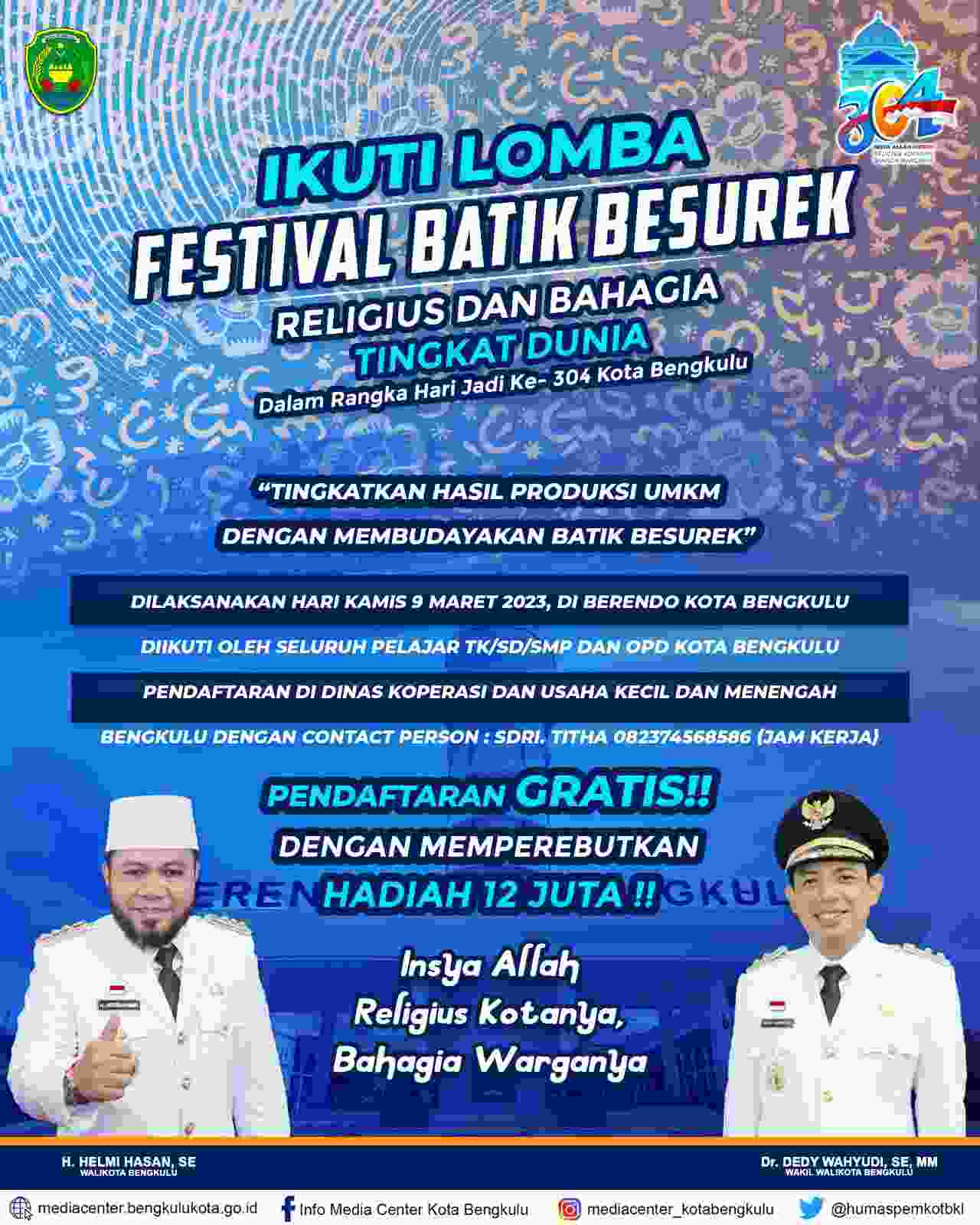 Karnaval Batik, Momen Viralkan Kain Batik Besurek Pada Khalayak Luas Karnaval Batik, Momen Viralkan Kain Batik Besurek Pada Khalayak Luas