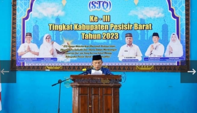 Wakil Bupati Pesisir Barat Tutup STQ Tingkat Kabupaten Wakil Bupati Pesisir Barat Tutup STQ Tingkat Kabupaten