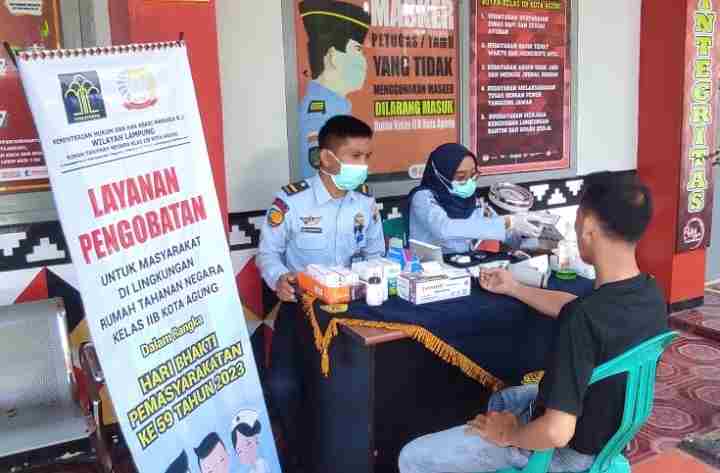 Peringati HBP Ke-59, Rutan Kota Agung Berikan Layanan Kesehatan Masyarakat Peringati HBP Ke-59, Rutan Kota Agung Berikan Layanan Kesehatan Masyarakat