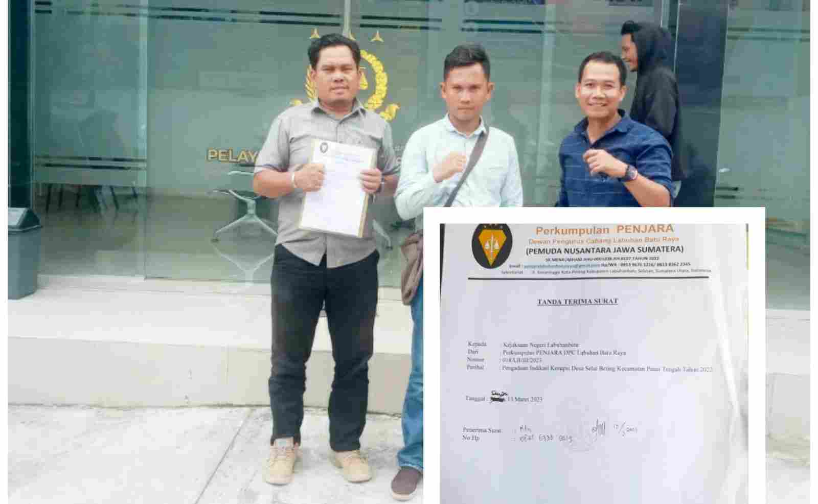 DPC Penjara Labuhanbatu Raya Resmi Laporkan Kades Selat Beting DPC Penjara Labuhanbatu Raya Resmi Laporkan Kades Selat Beting