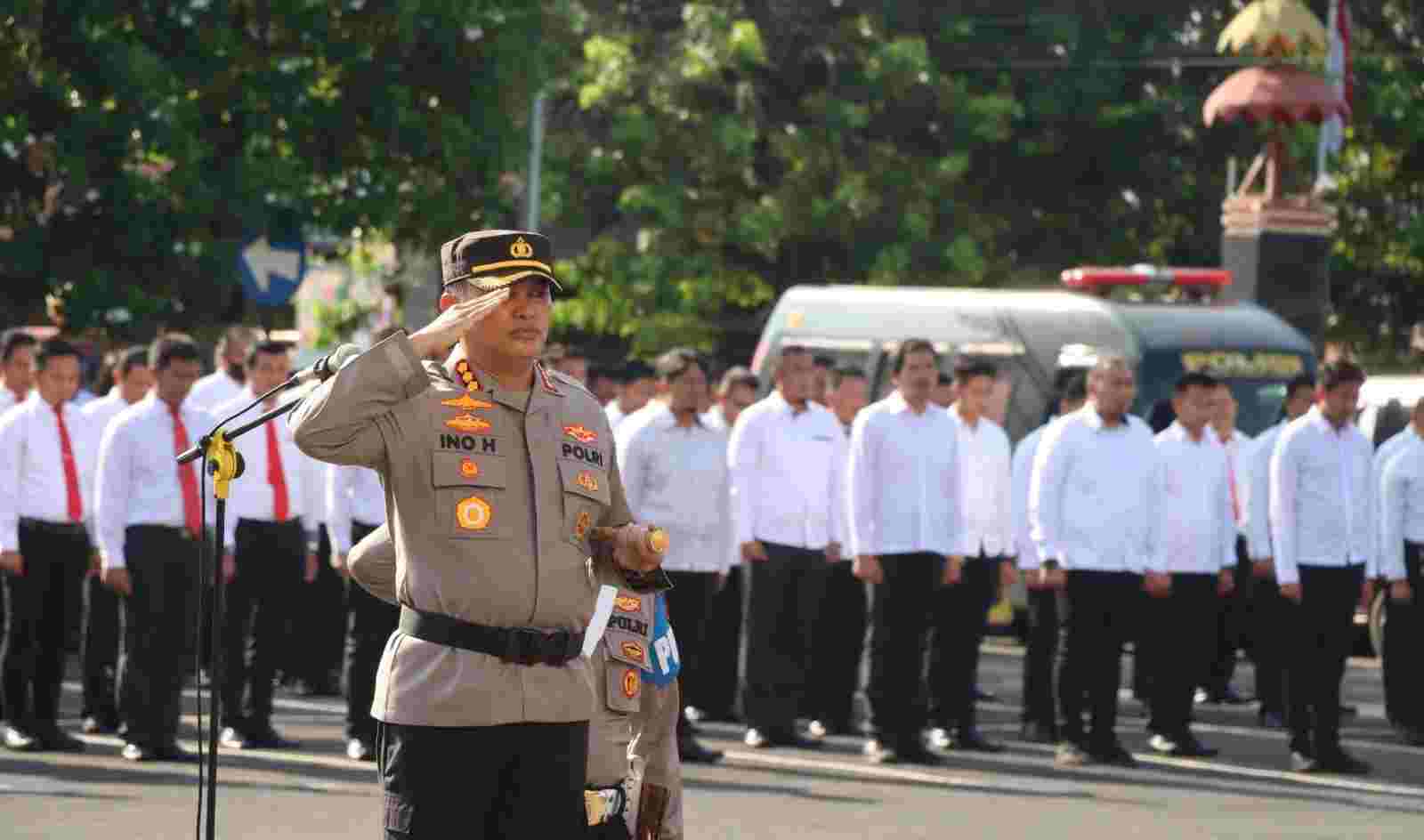Polresta Bandar Lampung Gelar Upacara Hari Kesadaran Nasional Polresta Bandar Lampung Gelar Upacara Hari Kesadaran Nasional