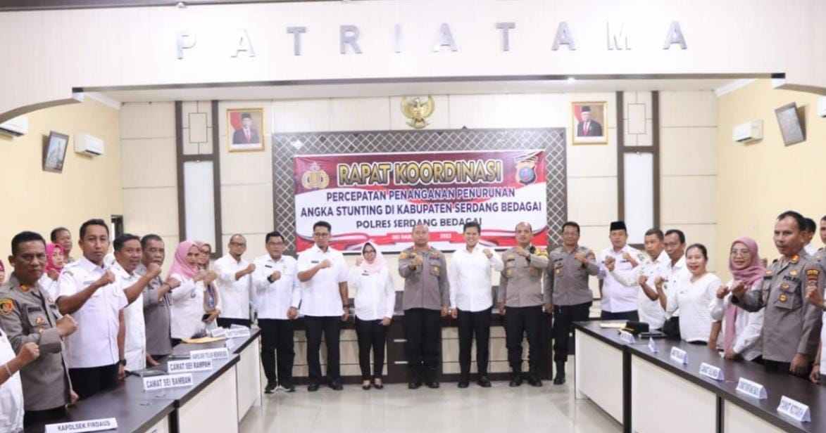Pimpin Rakor, Kapolres Sergai: Polri Dukung Penanganan Percepatan Penurunan Stunting Pimpin Rakor, Kapolres Sergai: Polri Dukung Penanganan Percepatan Penurunan Stunting