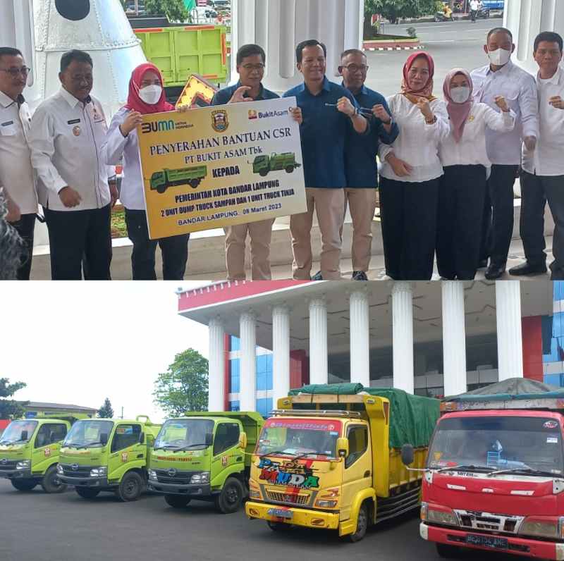 Bunda Eva Terima 2 Truck Sampah, 1 Truck Tinja dan Paket Sembako PT. Bukit Asam Bunda Eva Terima 2 Truck Sampah, 1 Truck Tinja dan Paket Sembako PT. Bukit Asam