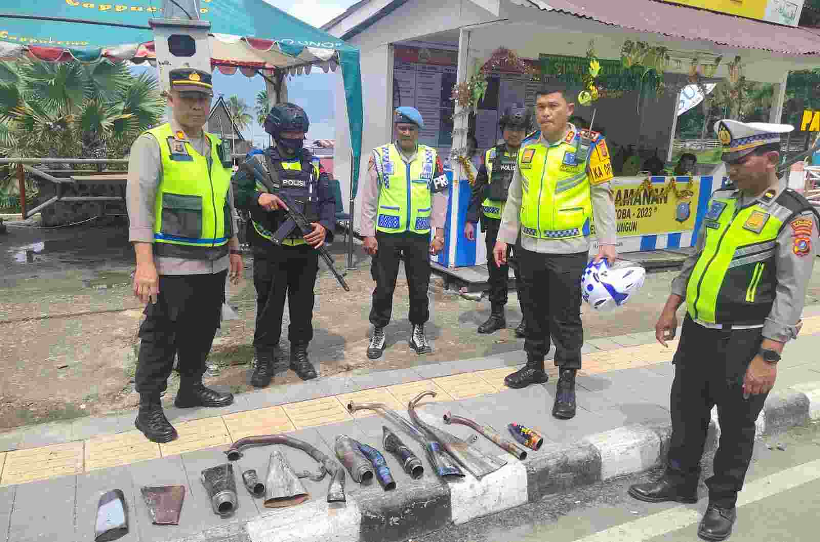 Ratusan Knalpot Blong Dicopot Polres Simalungun Ratusan Knalpot Blong Dicopot Polres Simalungun