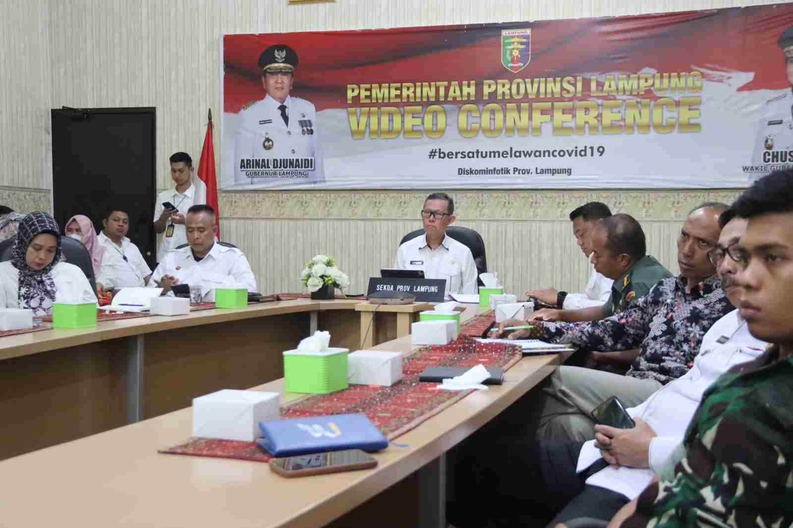 Pemprov Lampung Mengikuti Rapat Pengendalian Inflasi Bersama Mendagri Pemprov Lampung Mengikuti Rapat Pengendalian Inflasi Bersama Mendagri