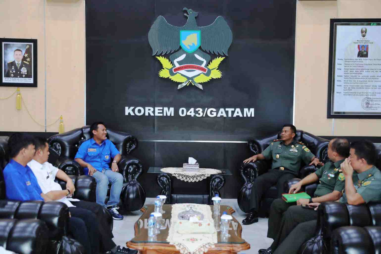 Danrem 043/Gatam Sambut Silaturahmi Ketua DPD KNPI Lampung Danrem 043/Gatam Sambut Silaturahmi Ketua DPD KNPI Lampung