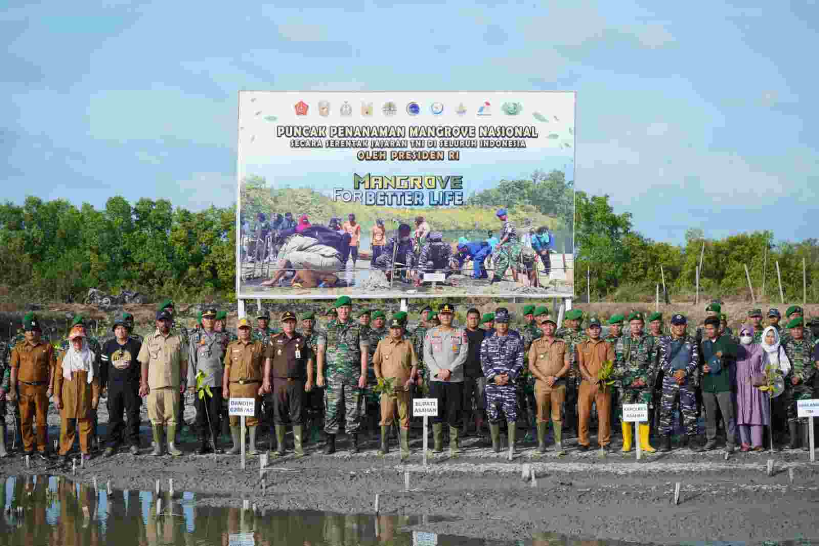 Bupati Surya Ikuti Penanaman Mangrove Nasional Bupati Surya Ikuti Penanaman Mangrove Nasional