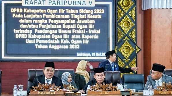 DPRD OI Gelar Rapat Paripurna Lanjutan Atas Jawaban Terhadap Pandangan Umum Fraksi DPRD OI Gelar Rapat Paripurna Lanjutan Atas Jawaban Terhadap Pandangan Umum Fraksi