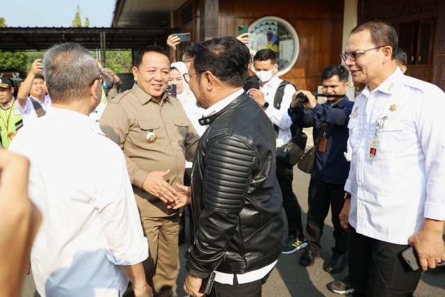Gubernur Arinal Djunaidi Sambut Menteri Pertanian dan Menteri Perdagangan Gubernur Arinal Djunaidi Sambut Menteri Pertanian dan Menteri Perdagangan