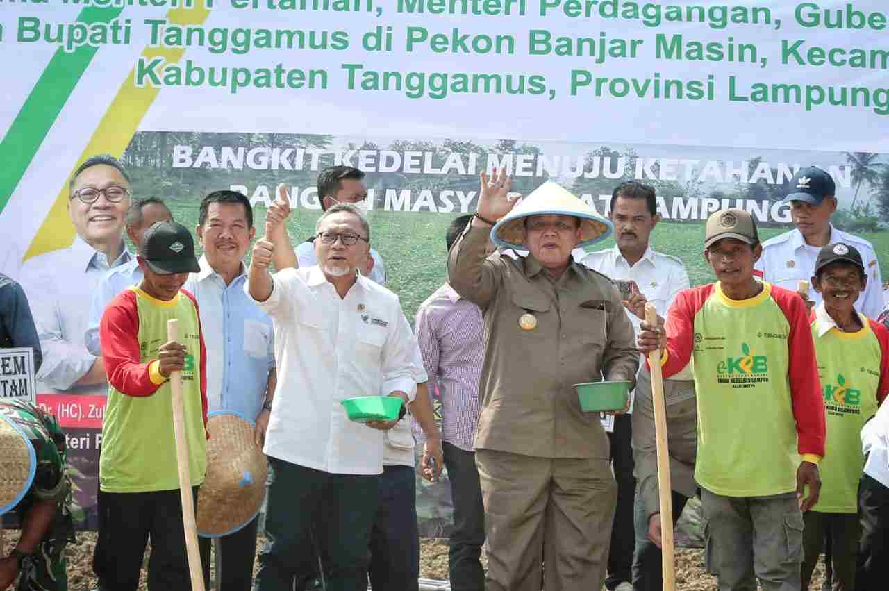 Gubernur Lampung Gandeng Mentan dan Mendag Dongkrak Produksi Kedelai Gubernur Lampung Gandeng Mentan dan Mendag Dongkrak Produksi Kedelai