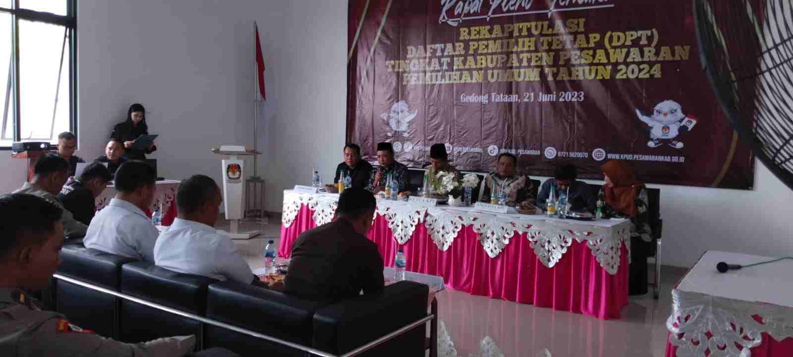 Tetapkan DPT, KPU Pesawaran: Untuk Pemilu Berkualitas Tetapkan DPT, KPU Pesawaran: Untuk Pemilu Berkualitas