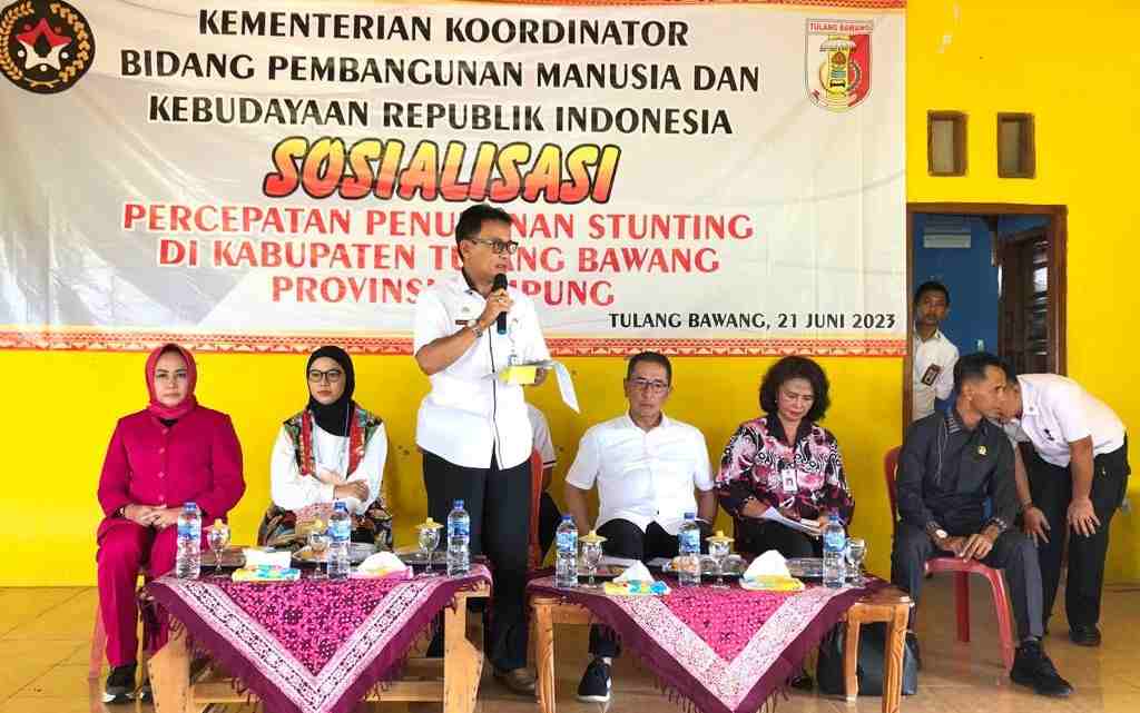Kemenko PMD Sosialisasi Pencegahan Stunting di Tulang Bawang Kemenko PMD Sosialisasi Pencegahan Stunting di Tulang Bawang