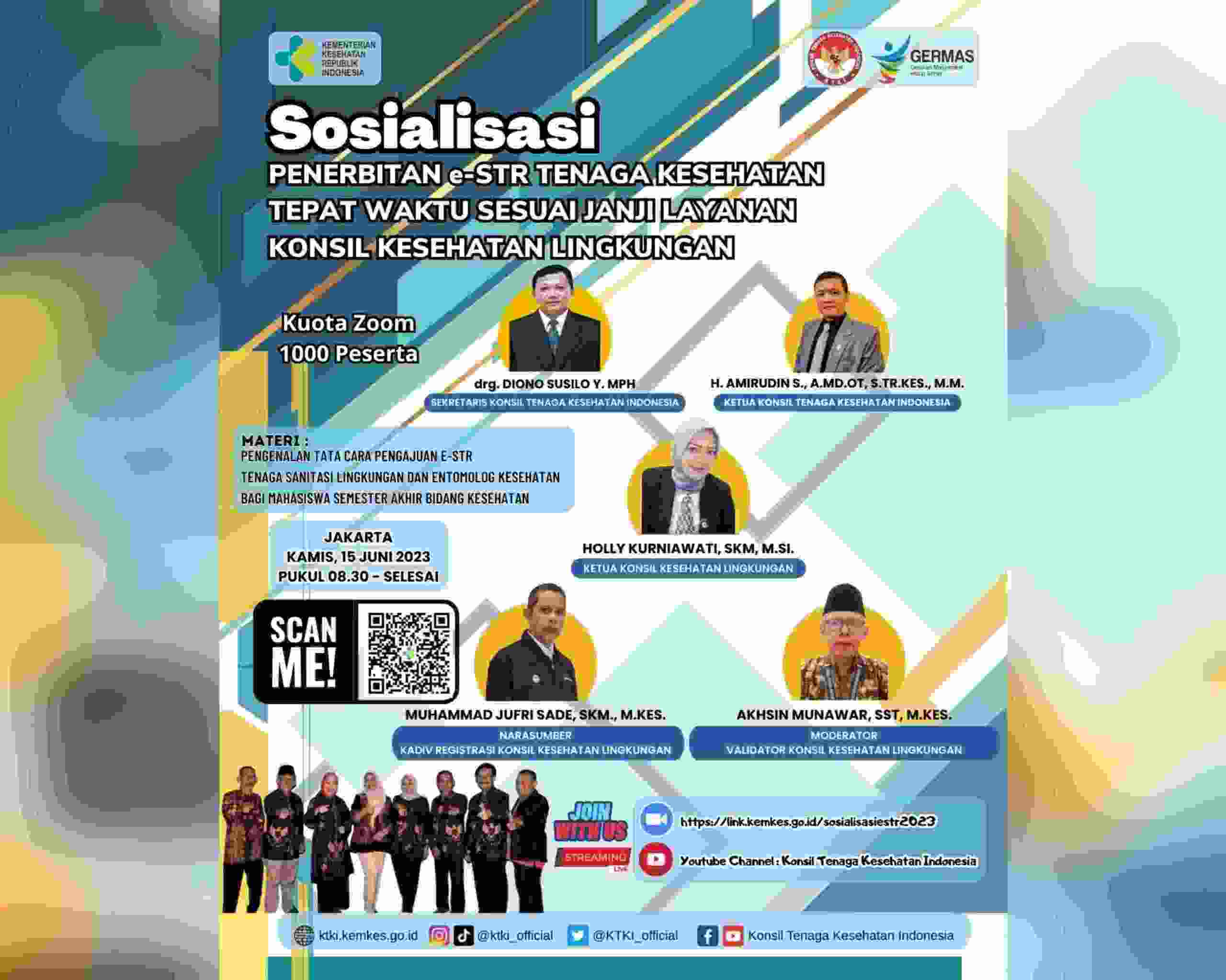 Konsil Kesehatan Lingkungan akan Selenggarakan Webinar Sosialisasi Penerbitan e-STR Konsil Kesehatan Lingkungan akan Selenggarakan Webinar Sosialisasi Penerbitan e-STR