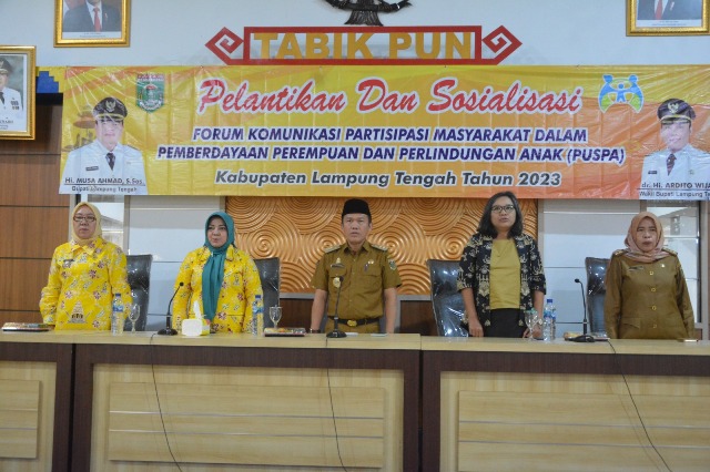 Pemkab Lampung Tengah Lantik Forum PUSPA Periode 2023-2026 Pemkab Lampung Tengah Lantik Forum PUSPA Periode 2023-2026