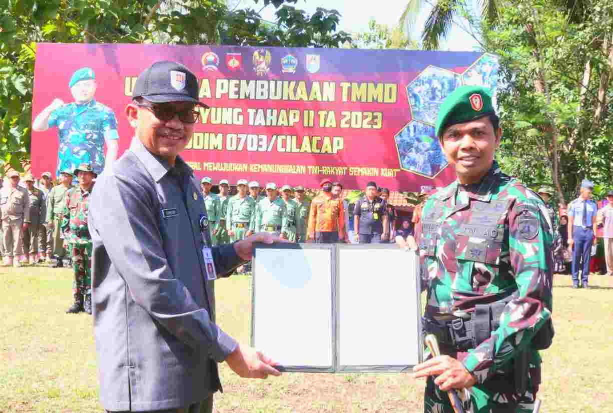 Pembukaan TMMD Kodim Cilacap, Dandim Tekankan Kerja Super Team Pembukaan TMMD Kodim Cilacap, Dandim Tekankan Kerja Super Team
