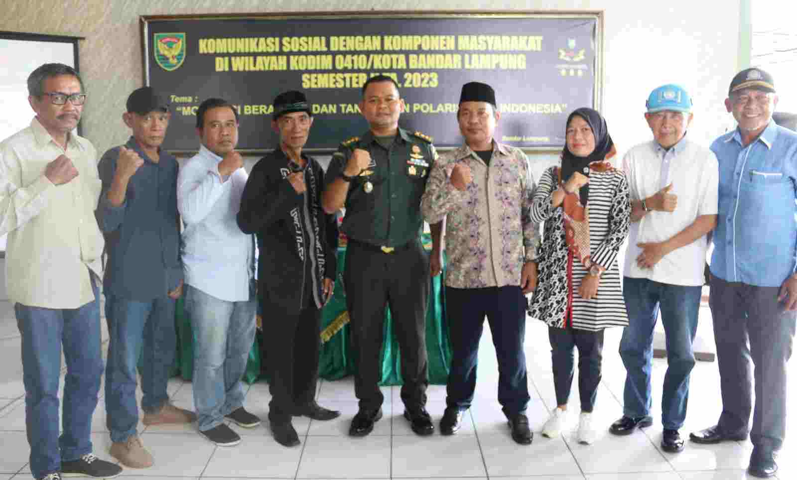 Kodim 0410/KBL Gelar Komsos Dengan Komponen Masyarakat Semester II TA 2023 Kodim 0410/KBL Gelar Komsos Dengan Komponen Masyarakat Semester II TA 2023