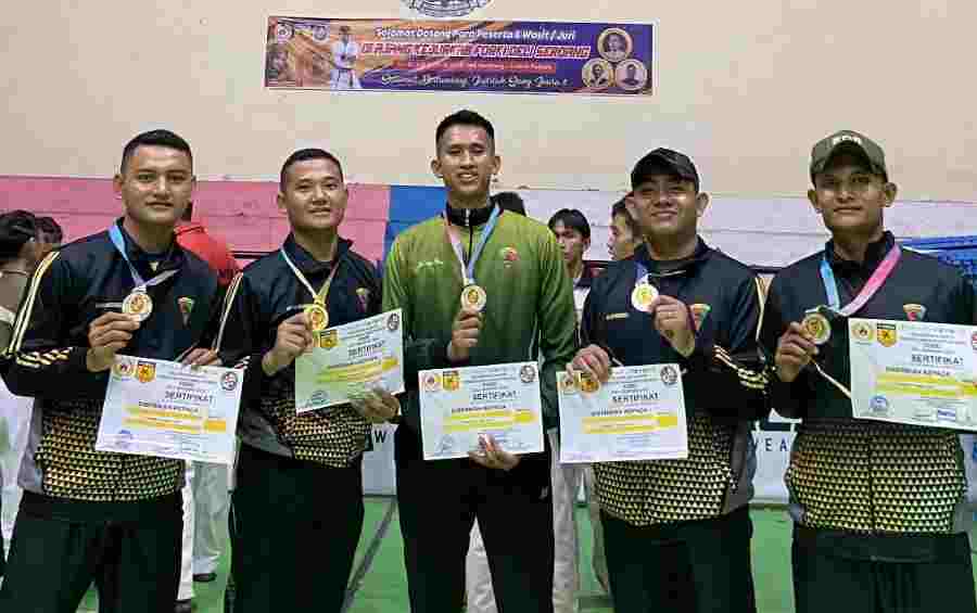 5 Prajurit Batalyon Infanteri Mekanis 121/MK Meraih Juara Kejurkab FORKI Deli Serdang 5 Prajurit Batalyon Infanteri Mekanis 121/MK Meraih Juara Kejurkab FORKI Deli Serdang