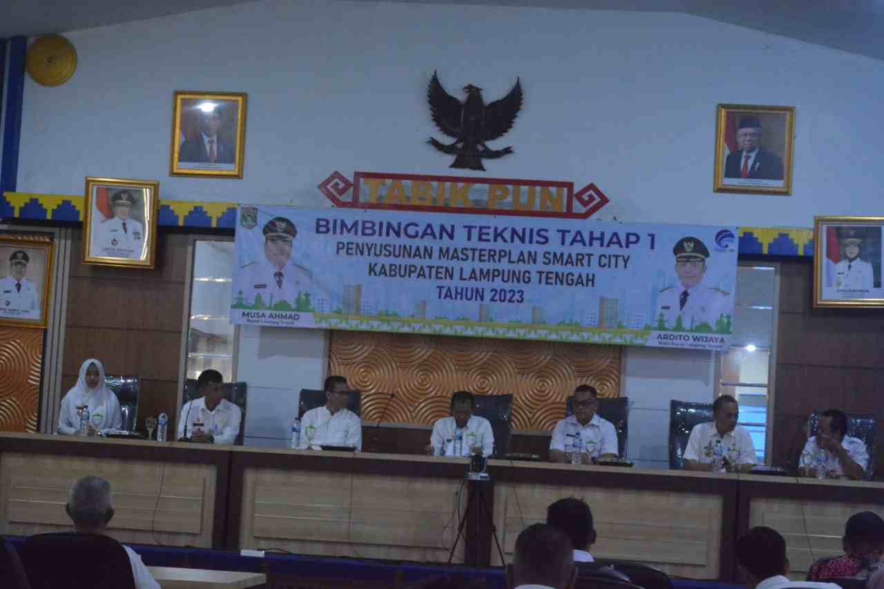 Sekdakab Nirlan Membuka Bimtek Penyusunan Master Plan Smart City Lamteng 2023 Sekdakab Nirlan Membuka Bimtek Penyusunan Master Plan Smart City Lamteng 2023