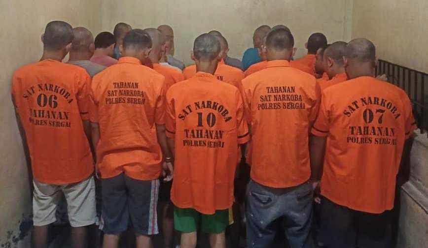 Ops Antik 2023, BB Sabu 11,46 Gram dan 26 Orang Tersangka Diamankan Polres Sergai Ops Antik 2023, BB Sabu 11,46 Gram dan 26 Orang Tersangka Diamankan Polres Sergai