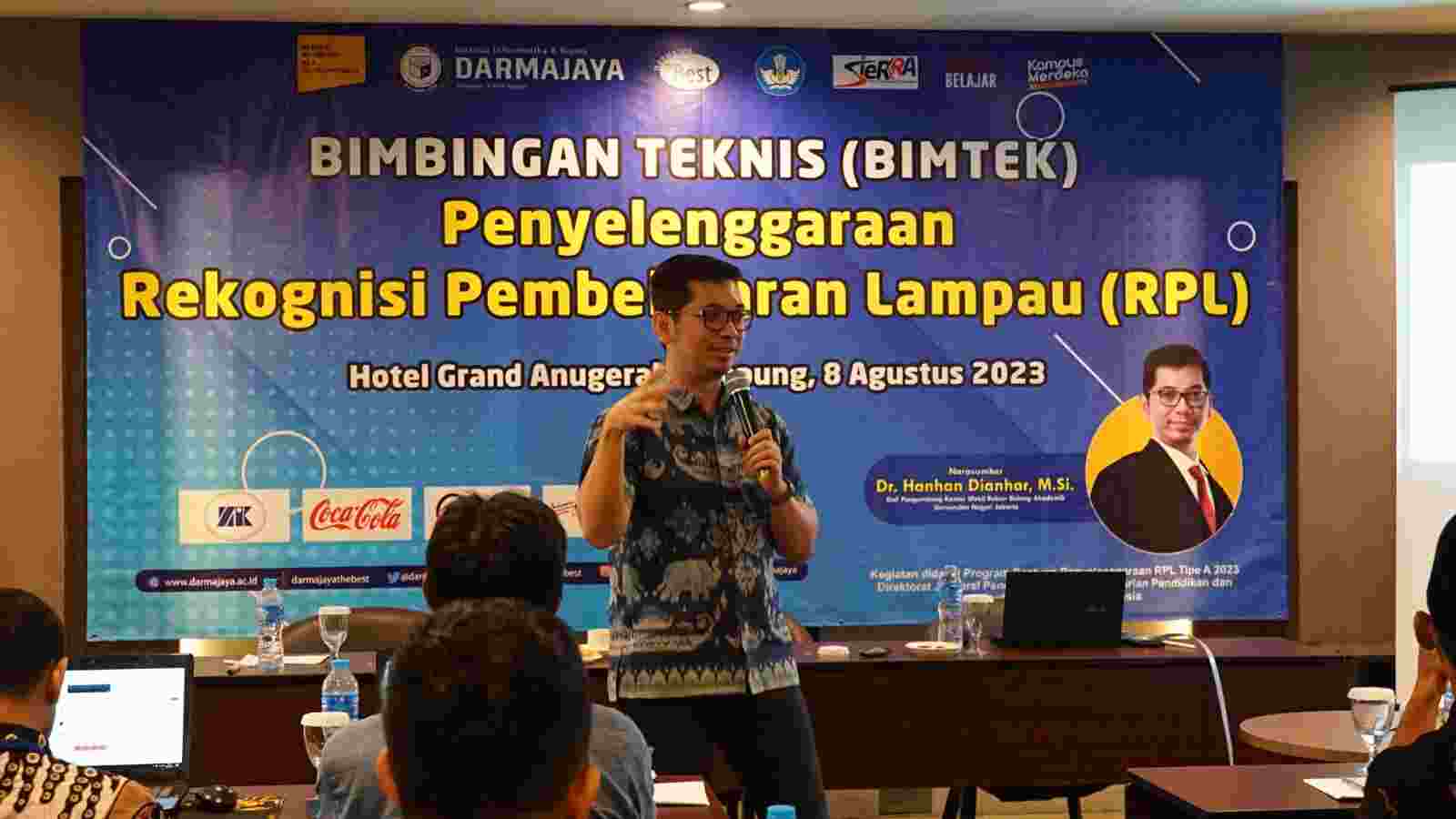 Buka Jalur RPL, Kampus The Best IIB Darmajaya Gelar Bimbingan Teknis Buka Jalur RPL, Kampus The Best IIB Darmajaya Gelar Bimbingan Teknis