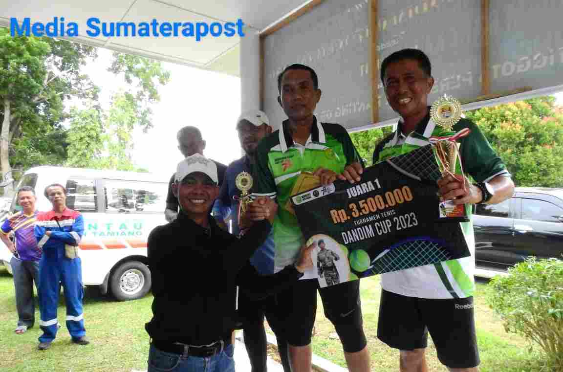 Dandim 0117/AT Letkol Czi Alfian Rachmad Tutup Turnamen Tennis Lapangan Dandim 0117/AT Letkol Czi Alfian Rachmad Tutup Turnamen Tennis Lapangan