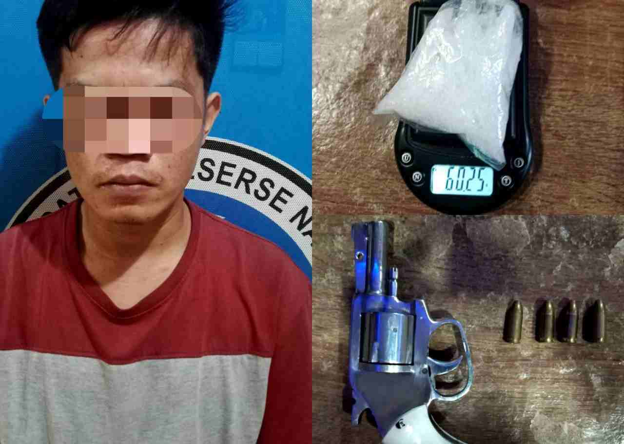 Satres Narkoba Polres Lampung Tengah, Sergap Pria Pembawa Sabu dan Senpira Satres Narkoba Polres Lampung Tengah, Sergap Pria Pembawa Sabu dan Senpira