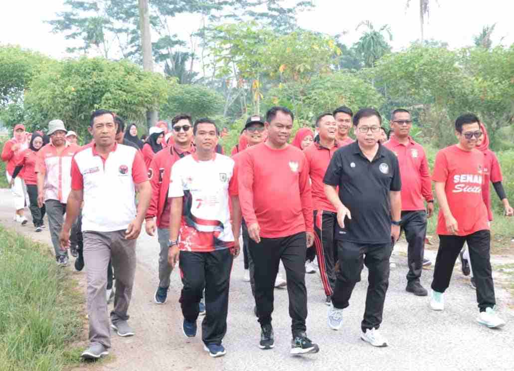 Perayaan HUT RI ke-78, Bupati Sergai Bergabung Dengan Jalan Santai dan Senam SICITA Perayaan HUT RI ke-78, Bupati Sergai Bergabung Dengan Jalan Santai dan Senam SICITA