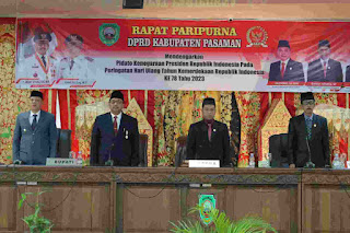 Pidato Kenegaraan Presiden RI, DPRD Kabupaten Pasaman Rapat Paripurna Pidato Kenegaraan Presiden RI, DPRD Kabupaten Pasaman Rapat Paripurna
