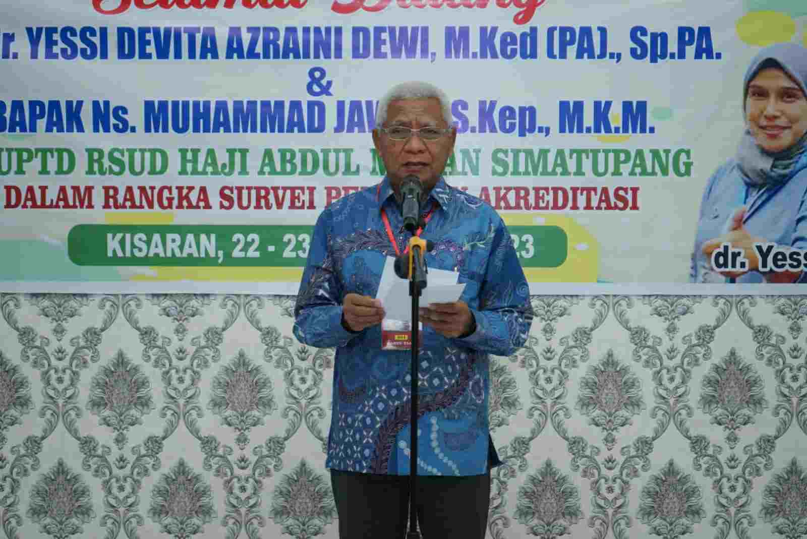 Bupati Surya Hadiri Survey Penilaian Akreditasi RSUD HAMS Bupati Surya Hadiri Survey Penilaian Akreditasi RSUD HAMS