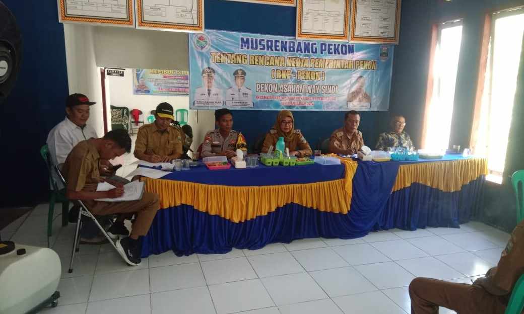 Pekon Asahan Way Sindi Gelar Musrenbang Pekon Asahan Way Sindi Gelar Musrenbang