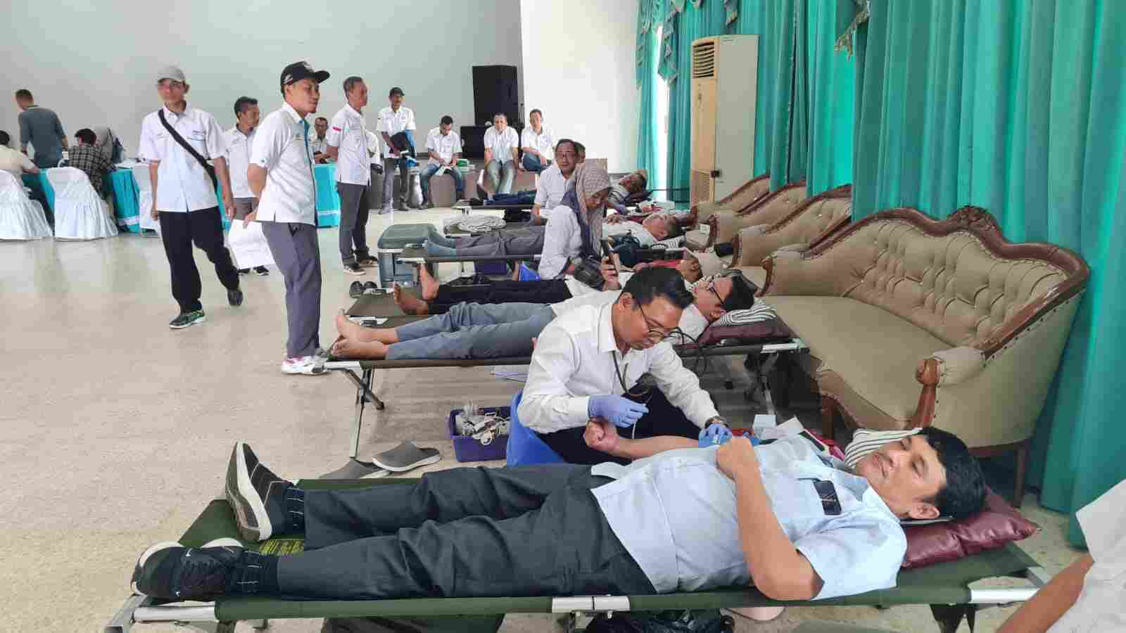 Aksi Rutin Donor Darah, PTPN VII Kumpulkan 71 Kantong Darah Aksi Rutin Donor Darah, PTPN VII Kumpulkan 71 Kantong Darah