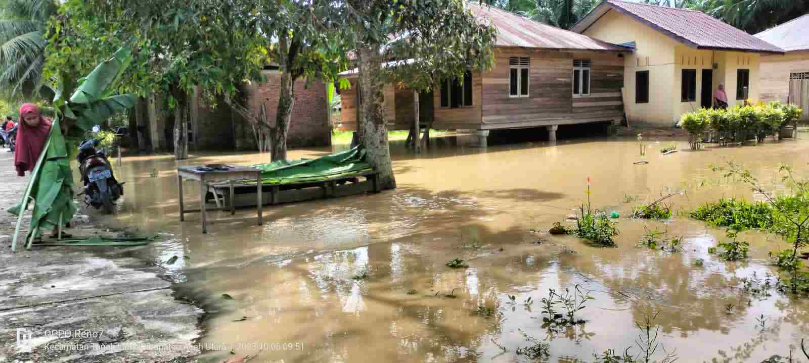 Air Sungai Meluap, Dua Desa Terendam Banjir di Aceh Utara Air Sungai Meluap, Dua Desa Terendam Banjir di Aceh Utara