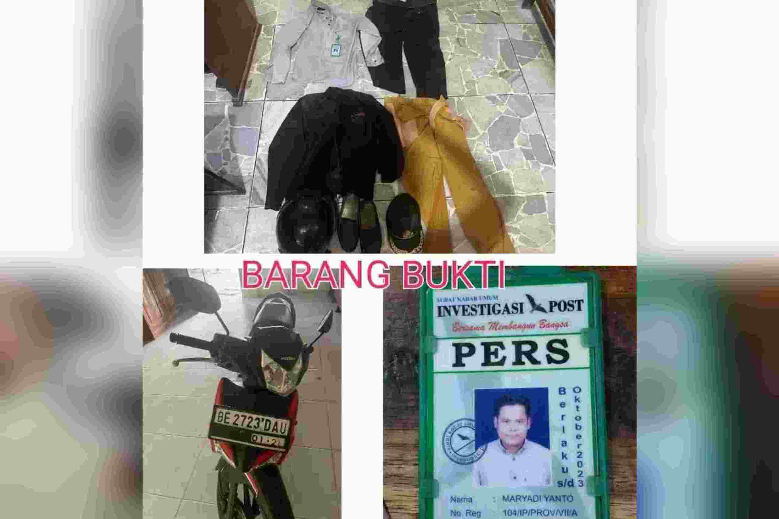 Tekab 308 Presisi Polsek Seputih Mataram, Ringkus Pelaku Curas Beridentitas Wartawan Tekab 308 Presisi Polsek Seputih Mataram, Ringkus Pelaku Curas Beridentitas Wartawan