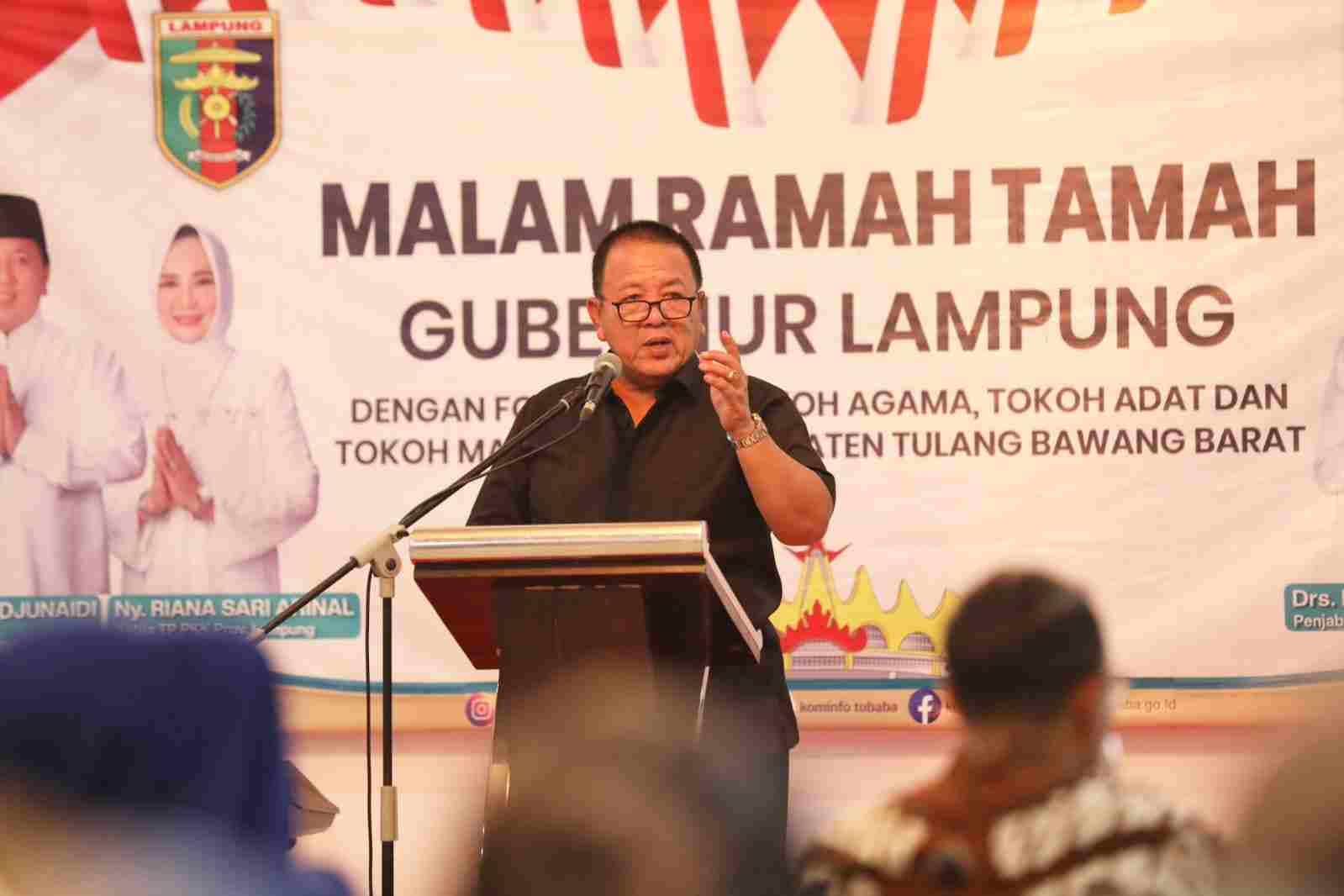 Gubernur Arinal Lakukan Ramah Tamah di Kabupaten Tulang Bawang Barat Gubernur Arinal Lakukan Ramah Tamah di Kabupaten Tulang Bawang Barat