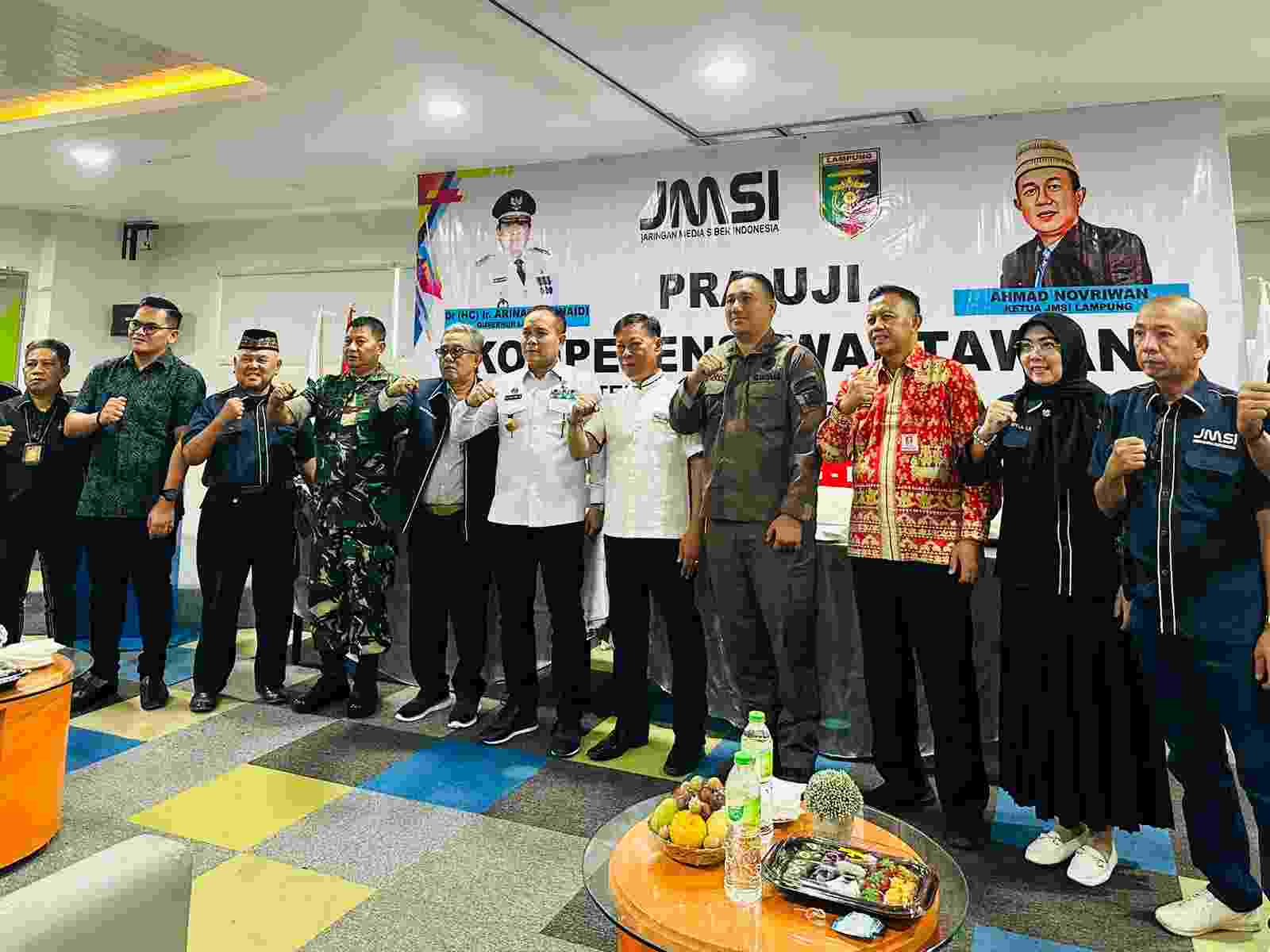 Gubernur Lampung Mengapresiasi Kegiatan Pra UKW JMSI Gubernur Lampung Mengapresiasi Kegiatan Pra UKW JMSI