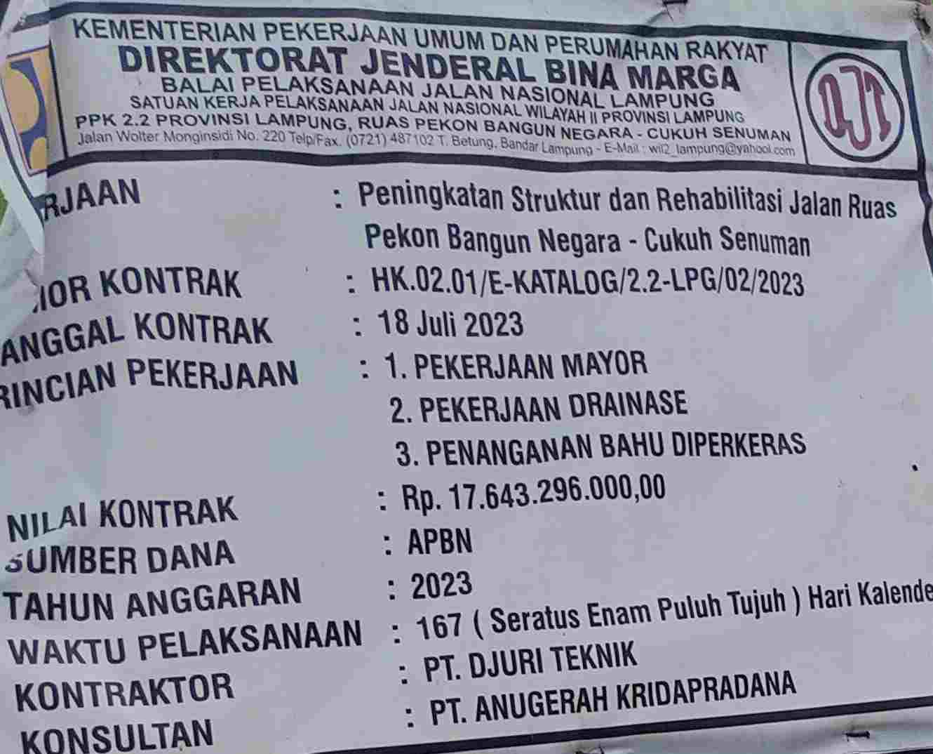 Peningkatan Ruas Jalan Pekon, Masyarakat Tanjung Raya Bersyukur Peningkatan Ruas Jalan Pekon, Masyarakat Tanjung Raya Bersyukur