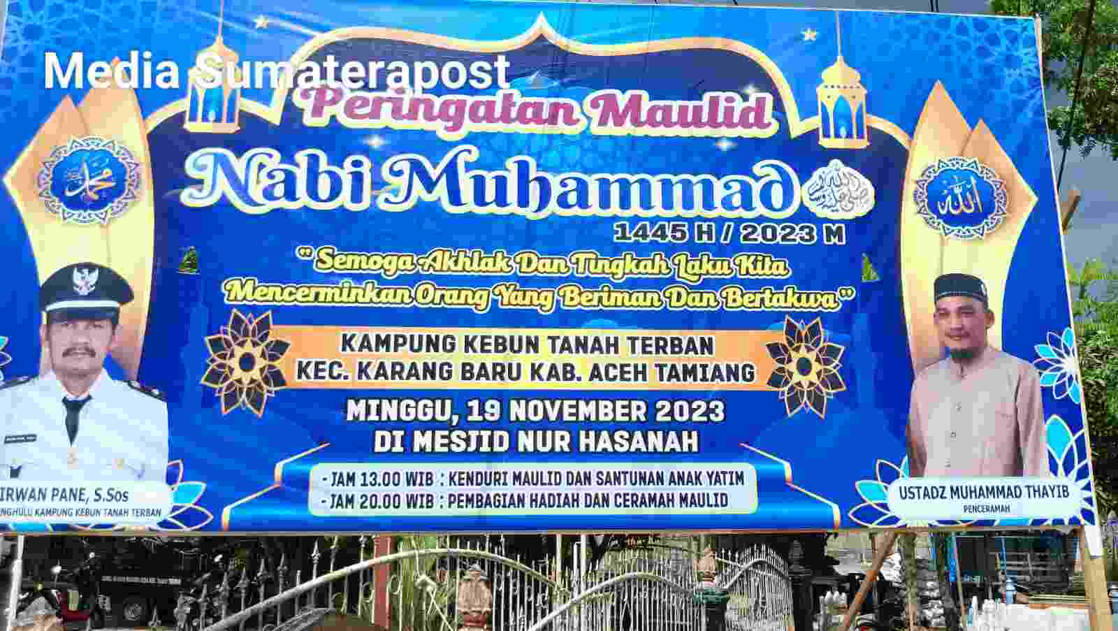 Kampung Kebun Tanah Terban Kecamatan Karang Baru Memperingati Maulid Nabi Muhammad SAW Kampung Kebun Tanah Terban Kecamatan Karang Baru Memperingati Maulid Nabi Muhammad SAW