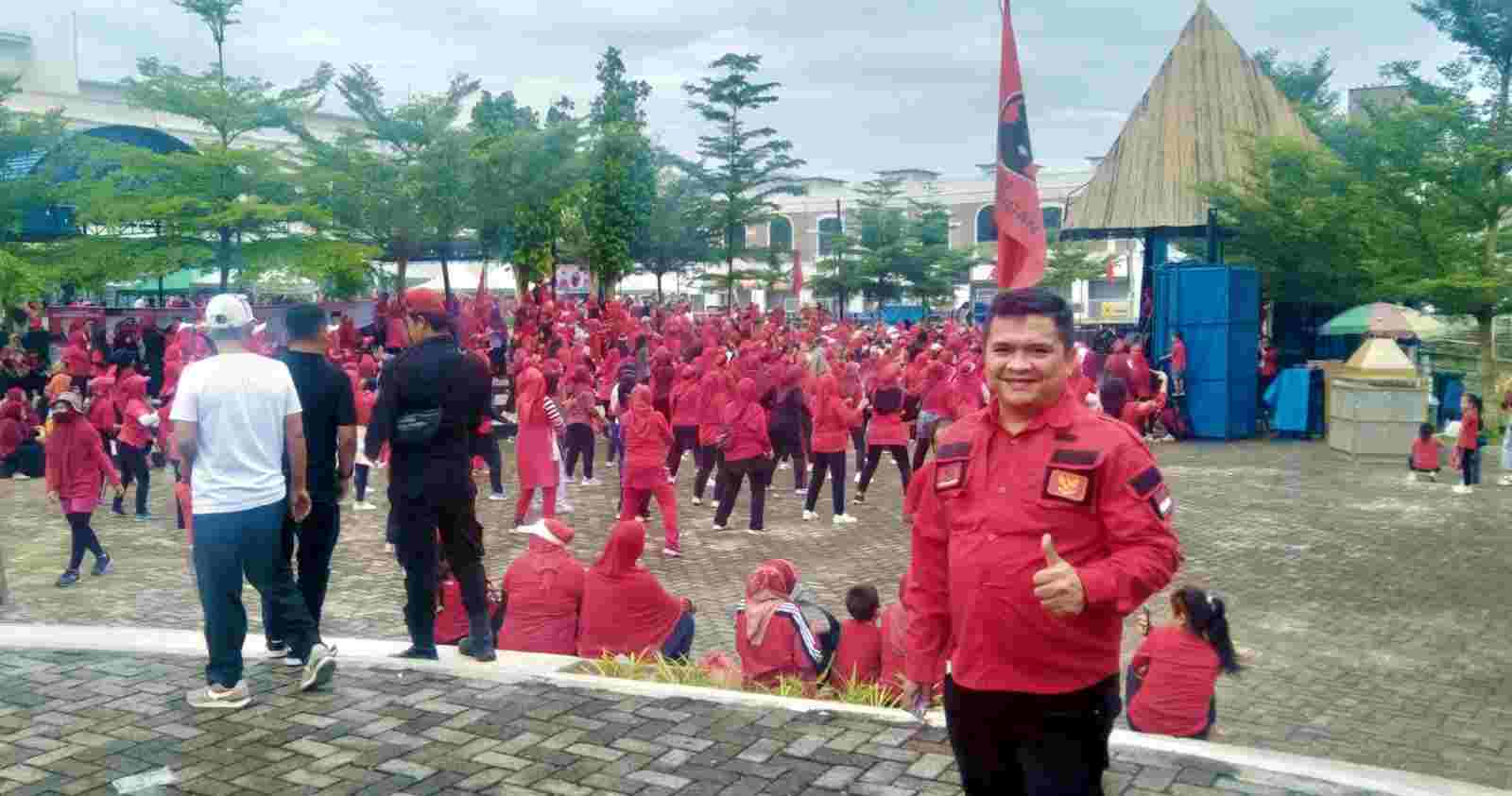 Senam Sehat PDIP Di Waterland Tanjung Morawa Merah Merona Senam Sehat PDIP Di Waterland Tanjung Morawa Merah Merona