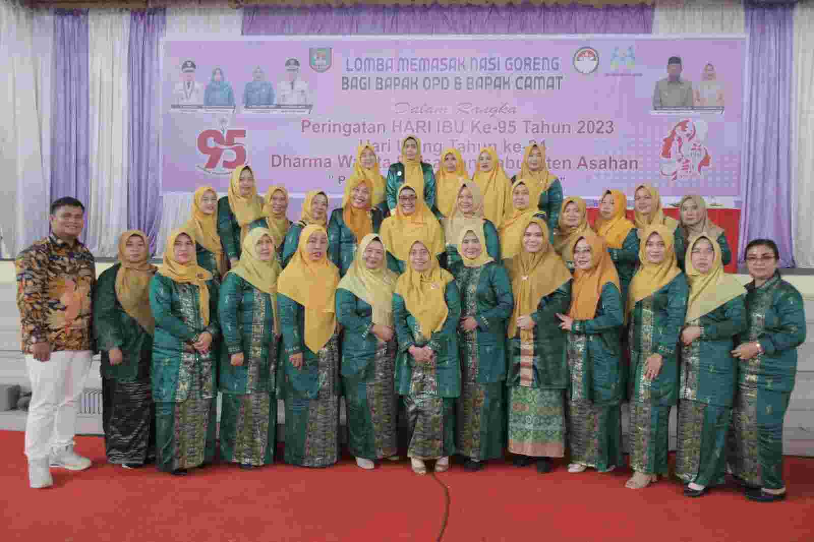 Hari Ibu ke-95 dan HUT ke-24 DWP, Pemkab Asahan Gelar Lomba Masak Nasi Goreng Hari Ibu ke-95 dan HUT ke-24 DWP, Pemkab Asahan Gelar Lomba Masak Nasi Goreng