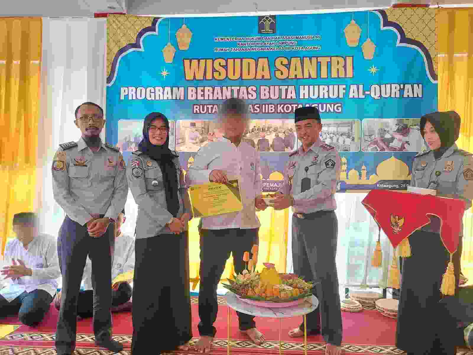 Berantas Buta Huruf Al-Quran, Rutan Kota Agung Wisuda 56 Santri Berantas Buta Huruf Al-Quran, Rutan Kota Agung Wisuda 56 Santri