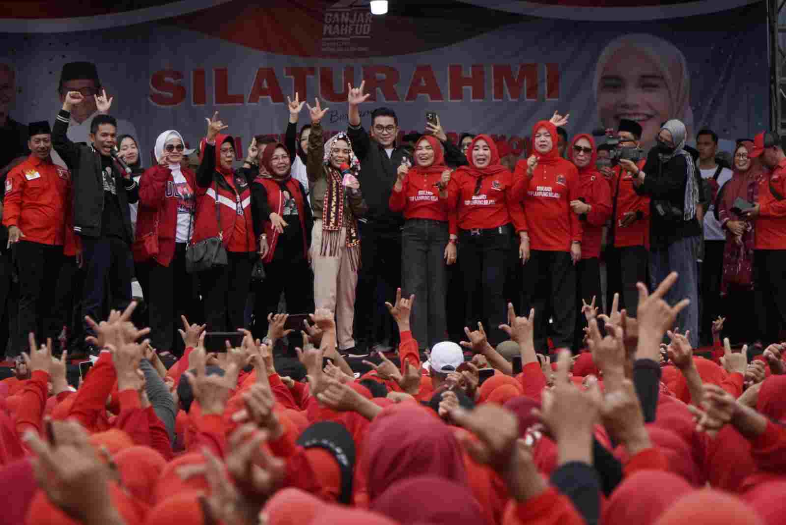 Atikoh Buktikan, Lampung Basis Ganjar – Mahfud Militan Atikoh Buktikan, Lampung Basis Ganjar – Mahfud Militan