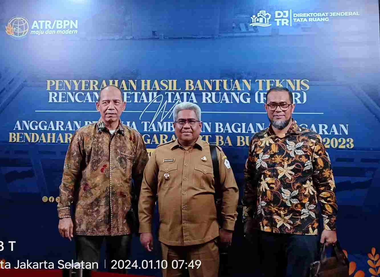 Pj Bupati Aceh Utara Terima Hasil Bantuan Teknis RDTR Dari Kementerian ATR/BPN Pj Bupati Aceh Utara Terima Hasil Bantuan Teknis RDTR Dari Kementerian ATR/BPN