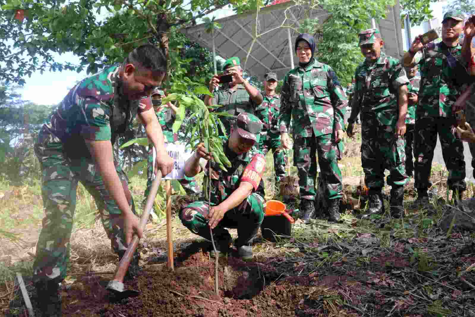 Peduli Kelestarian Alam, Kodim 0410/KBL Tanam Ratusan Bibit Pohon di Taman Kehati Peduli Kelestarian Alam, Kodim 0410/KBL Tanam Ratusan Bibit Pohon di Taman Kehati