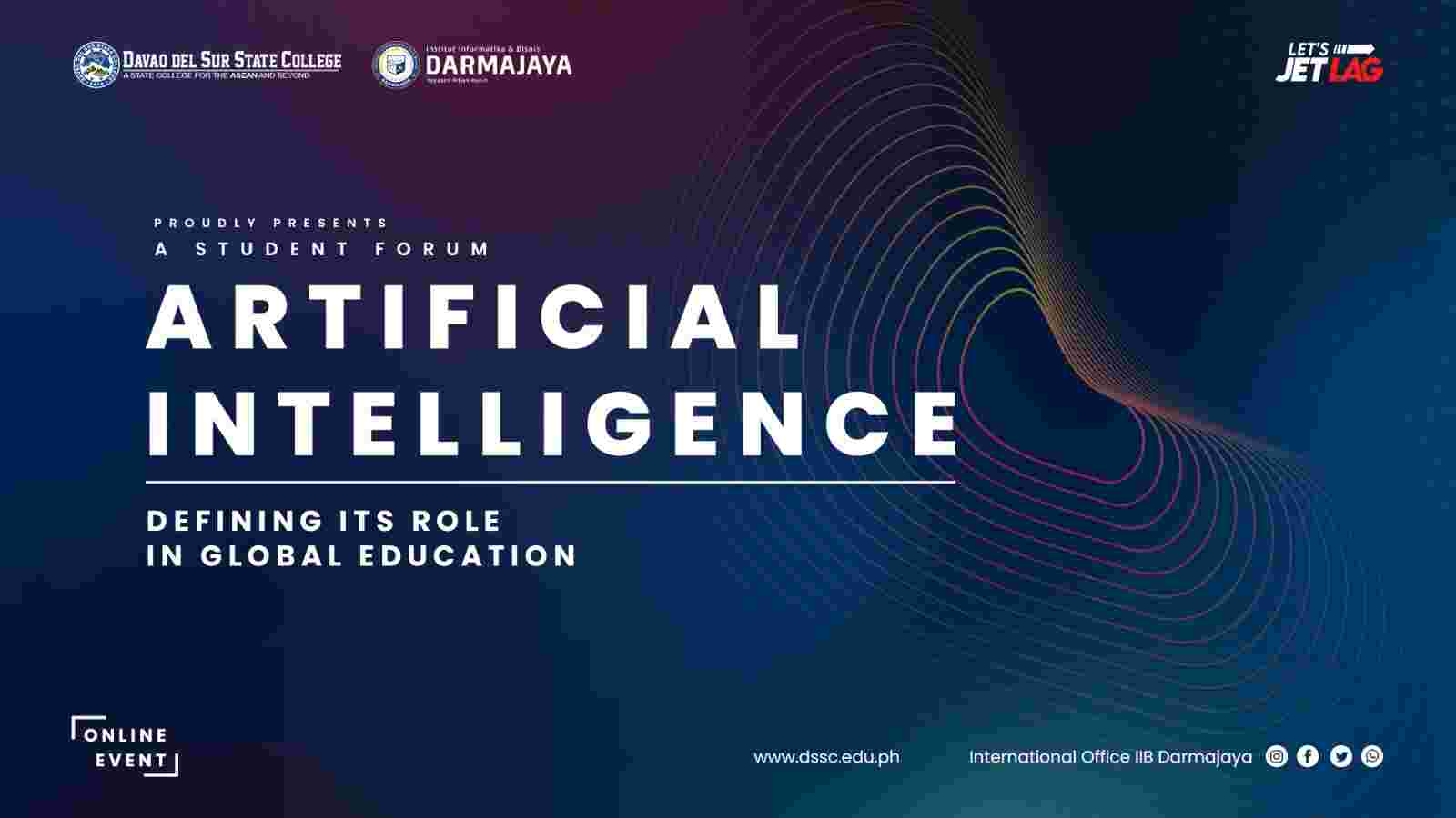 Siang Ini, Mahasiswa IIB Darmajaya – DSSC Philipines Gelar Student Forum Bahas AI Siang Ini, Mahasiswa IIB Darmajaya – DSSC Philipines Gelar Student Forum Bahas AI