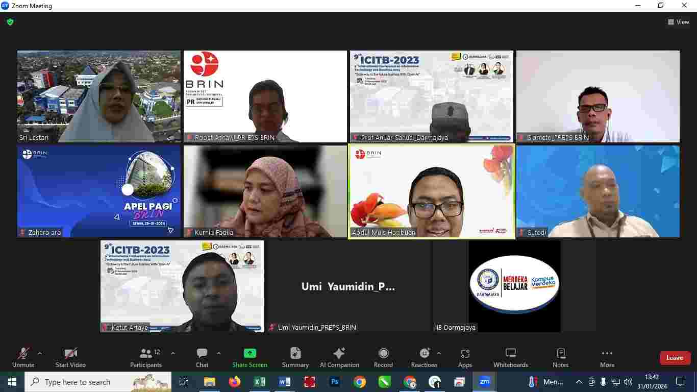 IIB Darmajaya – BRIN Gelar Diskusi dalam Kerjasama Riset IIB Darmajaya – BRIN Gelar Diskusi dalam Kerjasama Riset