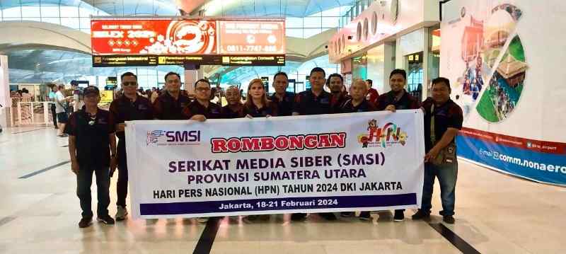 Pengurus SMSI Sumut Hadiri HPN 2024 di DKI Jakarta Pengurus SMSI Sumut Hadiri HPN 2024 di DKI Jakarta