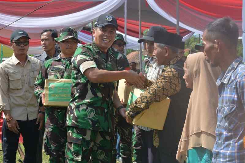 Dua Sasaran TMMD Ke-119 TA 2024 Di Wilayah Korem 043/Gatam Resmi Dibuka Dua Sasaran TMMD Ke-119 TA 2024 Di Wilayah Korem 043/Gatam Resmi Dibuka