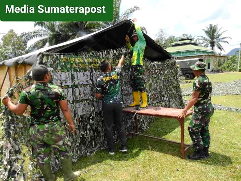 Satgas TMMD Reg. ke-119 Kodim 0117/Atam Siapkan Posko di Desa Kaloy Kec. Tamiang Hulu Satgas TMMD Reg. ke-119 Kodim 0117/Atam Siapkan Posko di Desa Kaloy Kec. Tamiang Hulu